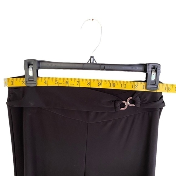 WHITE HOUSE BLACK MARKET Crop Pants Wide Leg Pull-On Capri Black Women Size M - Picture 9 of 13